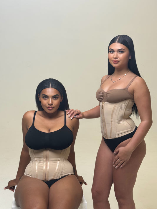Cinched Waist Trainer Nude