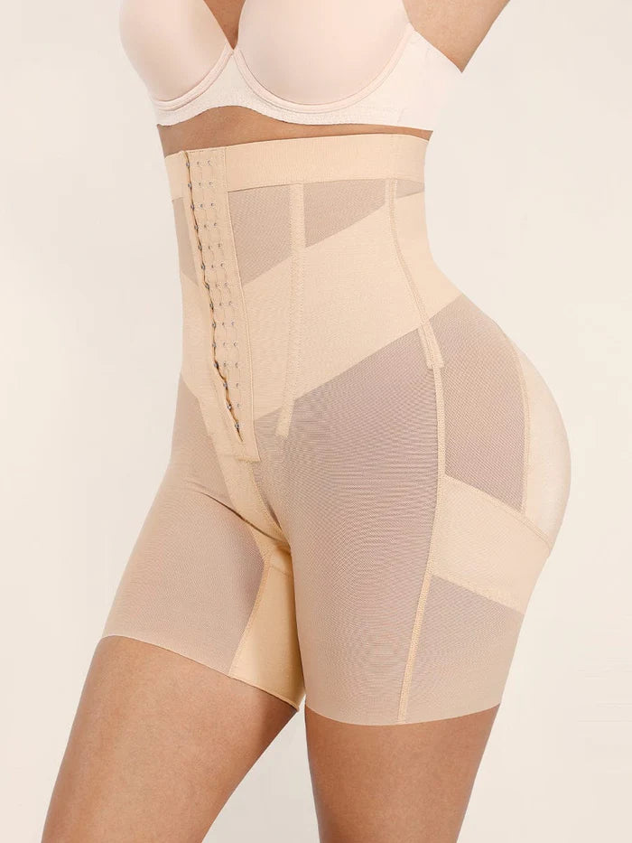 Wholesale High-Waisted Shaping Briefs Breathable Mesh Waist & Abdomen Control Butt Lifter