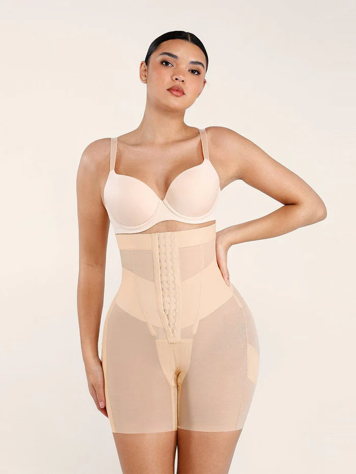 Wholesale High-Waisted Shaping Briefs Breathable Mesh Waist & Abdomen Control Butt Lifter