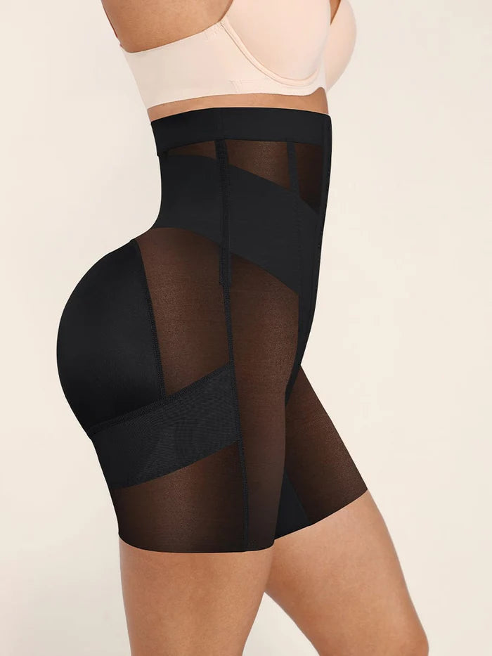 Wholesale High-Waisted Shaping Briefs Breathable Mesh Waist & Abdomen Control Butt Lifter